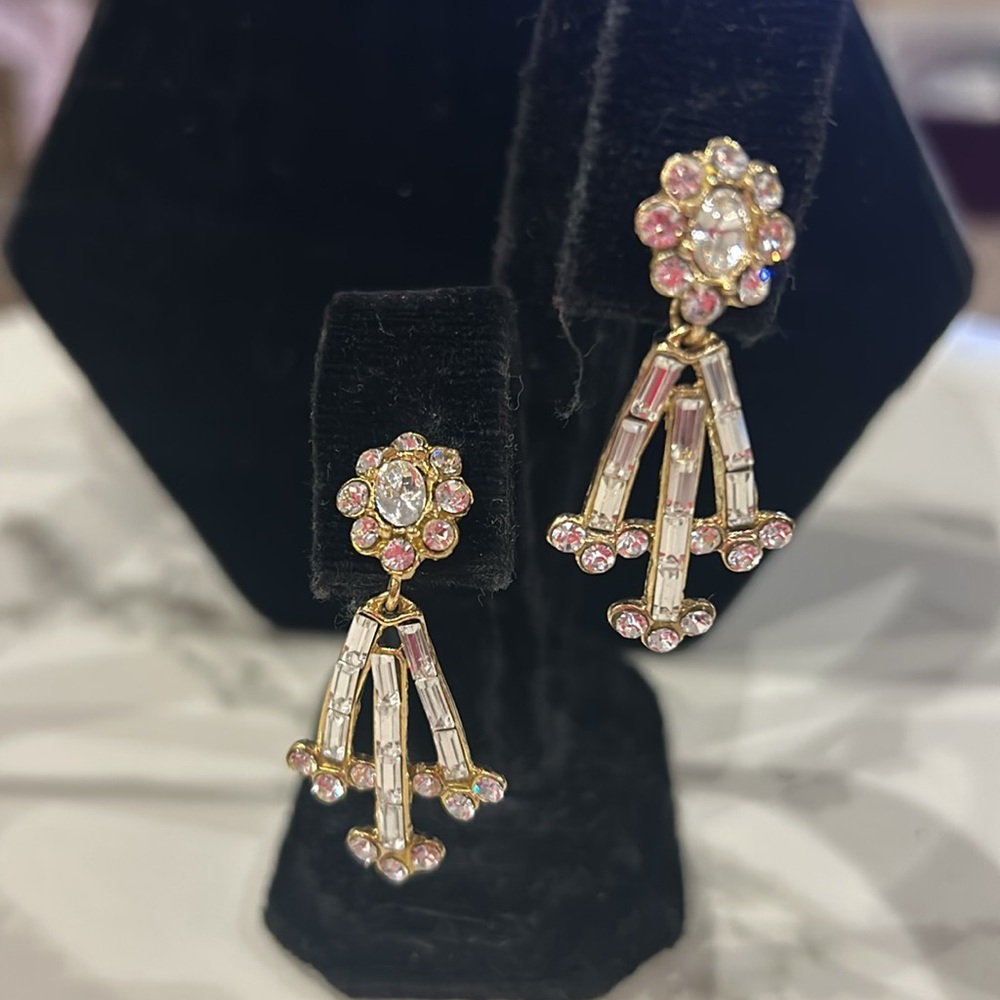 Cubic Zirconia Vintage Earrings-Boutique